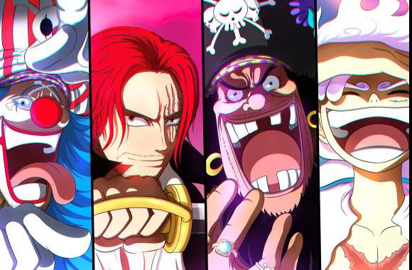 Gear 5 (One Piece) Monkey D. Luffy Marshall D. Teach Shanks (One Piece) Buggy (One Piece) Anime One Piece