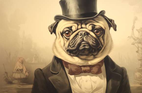 Gentleman Pug Dog