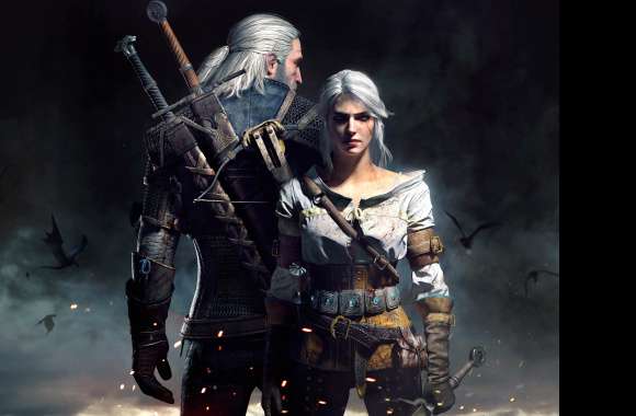 Geralt & Ciri in The Witcher 3 8K Ultra HD wallpapers hd quality