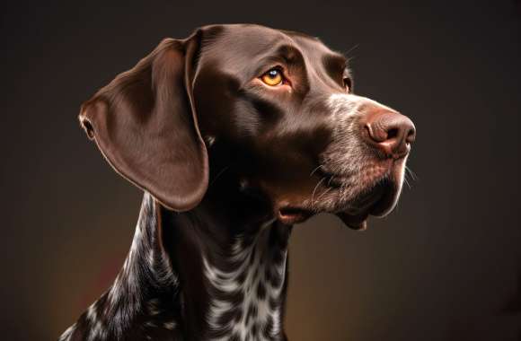 German Shorthaired Pointer Profile Wallpaper