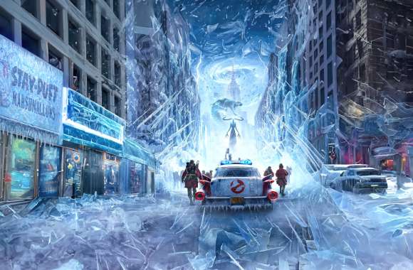 Ghostbusters Frozen Empire Icy Spectacle Theme wallpapers hd quality