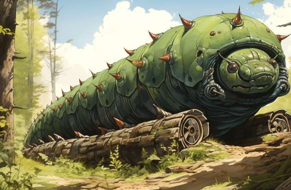 Giant Caterpillar Fantasy Art