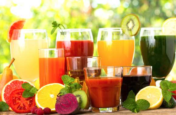 Glass Depth Of Field Fruit Food Juice