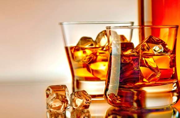 Glass Ice Drink Food Whisky