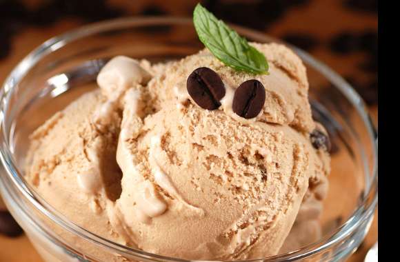 Glass Mint Coffee Beans Dessert Food Ice Cream