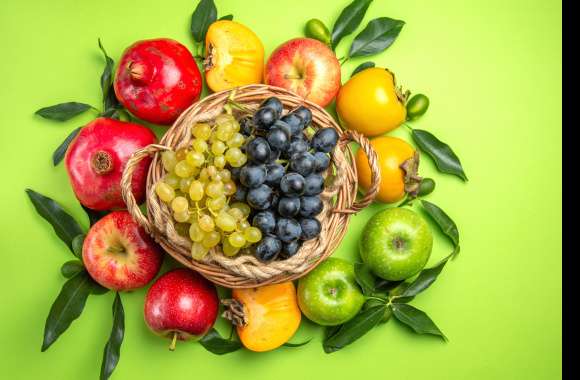 Grapes Apple Food Fruit