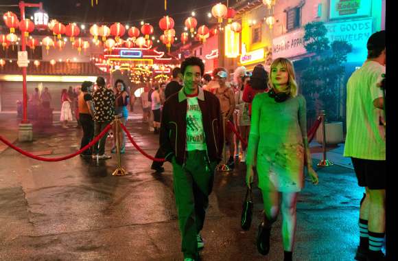 Greatest Hits Movie Scene with Lucy Boynton & Justin H Min wallpapers hd quality
