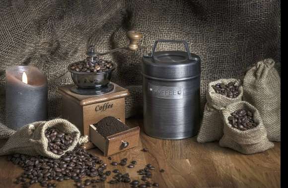 Grinder Still Life Coffee Beans Food Coffee