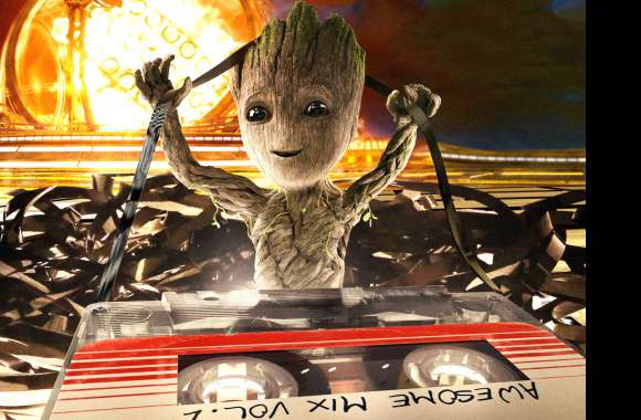 Groot with Cassette - Guardians of the Galaxy Vol. 2
