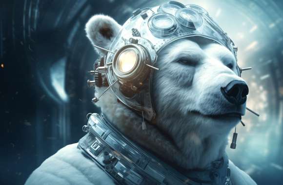 H1 Sci-Fi Polar Bear Astronaut