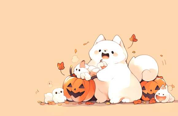 Halloween Dog Festive wallpapers hd quality
