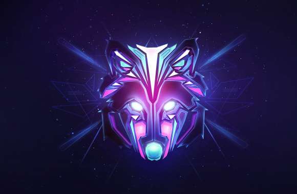 Hardwell HD Music Wallpaper Vibrant Wolf Design