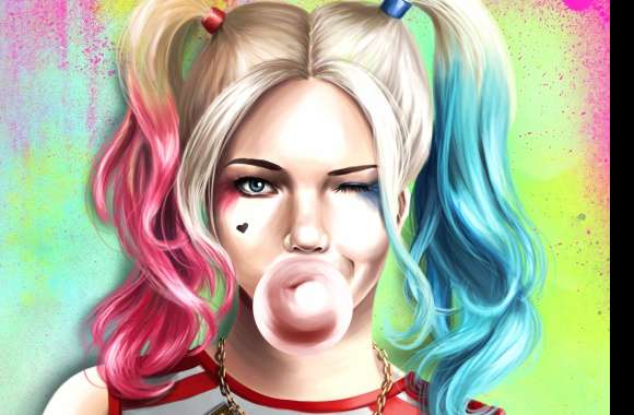 Harley Quinn Twintails Wink wallpapers hd quality