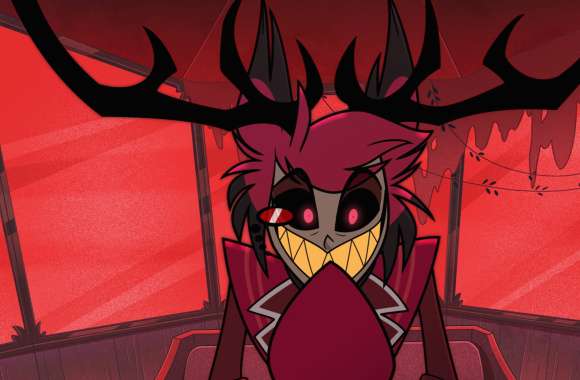Hazbin Hotel Alastor - Vibrant Demon Aesthetic for Desktop