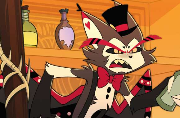 Hazbin Hotel Husk - Animated TV Show Character Background