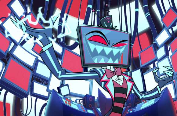 Hazbin Hotel Vox Character HD Desktop Wallpaper