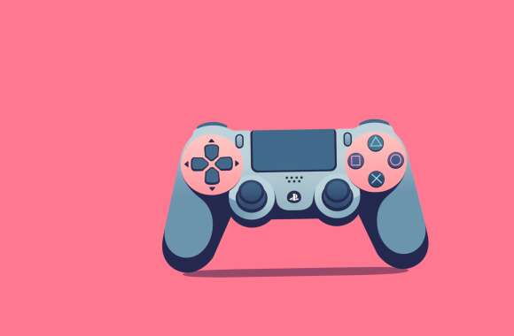 HD PlayStation Controller Wallpaper - Vibrant Gaming Accessory Background wallpapers hd quality