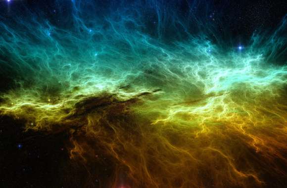 HD Sci-Fi Nebula Wallpaper Cosmic Colors Unleashed