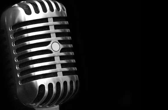 HD Wallpaper of a Classic Microphone The Essence of Music