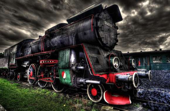 HD Wallpaper of a Vintage Train A Journey Through Time