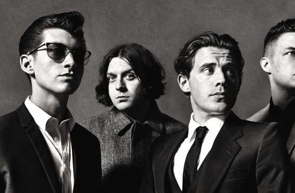 HD Wallpaper of Arctic Monkeys The Iconic English Rock Band