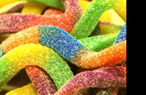 HD Wallpaper of Colorful Candy Swirls