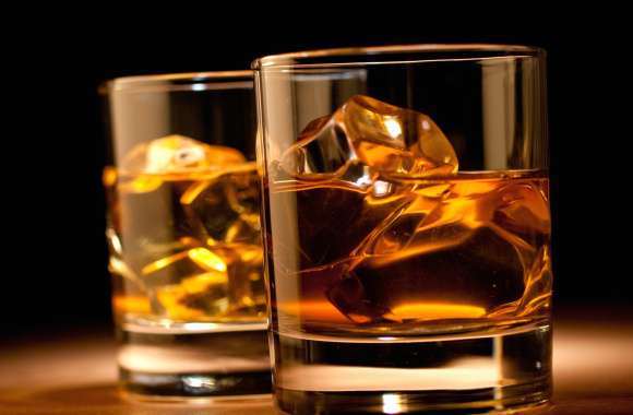 HD Wallpaper of Exquisite Whisky A Toast to Flavor