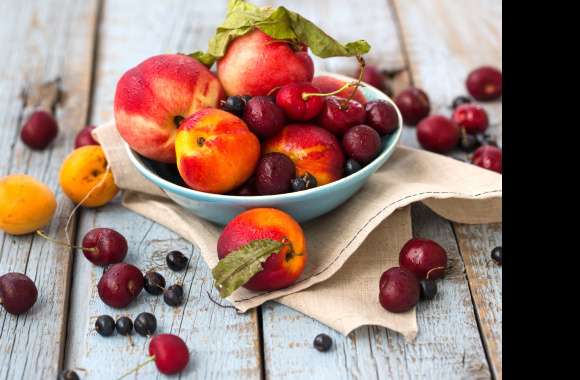 HD Wallpaper of Luscious Fruits in a Charming Bowl