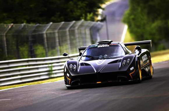 HD Wallpaper of the Iconic Pagani Zonda in Motion