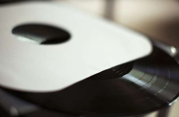 HD Wallpaper of Vintage Music Records