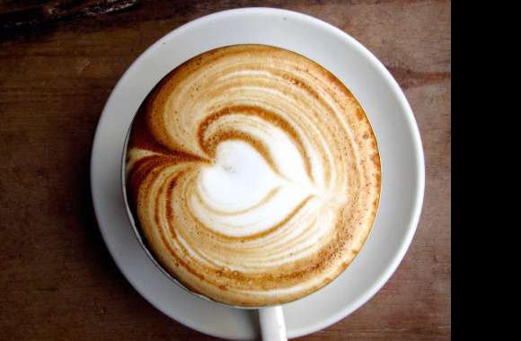 Heart Latte Art Cappuccino