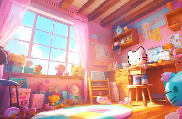 Hello Kitty Anime Room