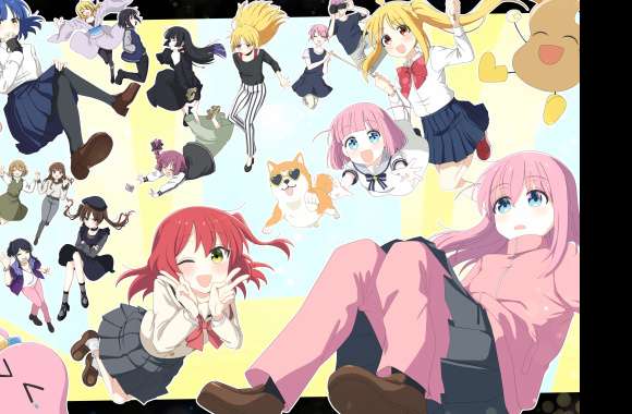 Hitori Gotou Ryou Yamada Nijika Ijichi Ikuyo Kita Anime Bocchi The Rock!