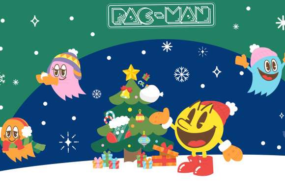 Holiday-Themed Pac-Man for Desktop