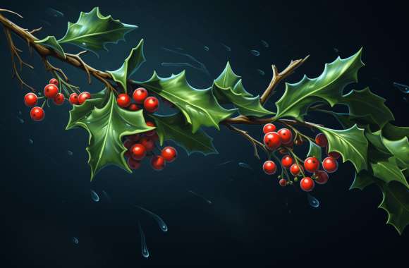 Holiday Mistletoe - Christmas Plant Background wallpapers hd quality