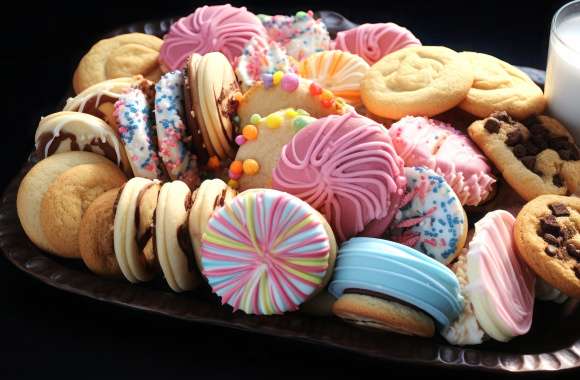 Homemade Sugar Cookie Assortment - wallpapers hd quality