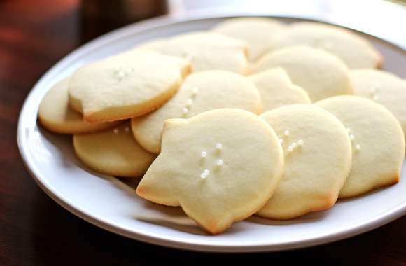 Homemade Sugar Cookies Plate