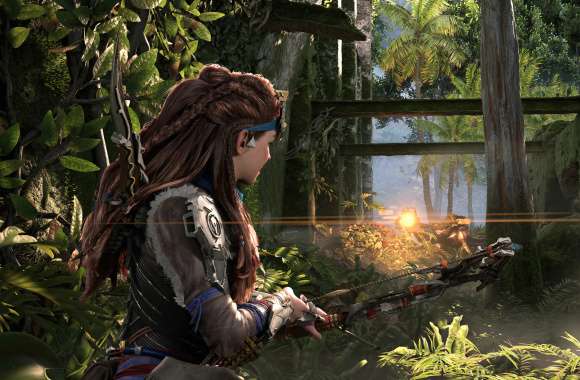 Horizon Forbidden West Aloy in Jungle Wallpaper HD