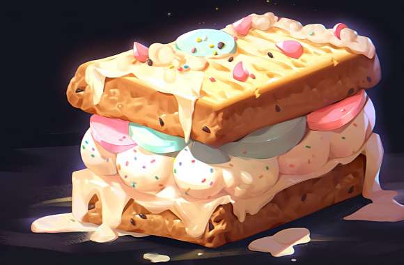 Ice Cream Cookie Wallpaper