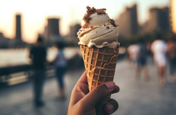 Ice Cream Delight - AI-Created wallpapers hd quality