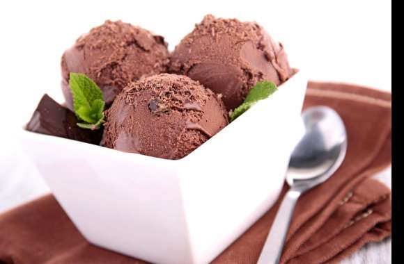 Indulgent Chocolate Ice Cream - A HD Delight wallpapers hd quality