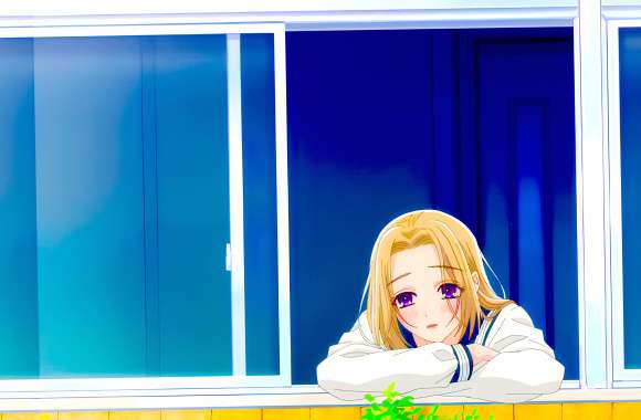 Isaku Senagaki Anime Girl With A Fiery Glow Girl Anime A Girl And Her Guard Dog Anime Girl