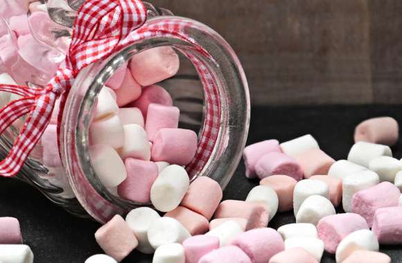 Jar Sweets Food Marshmallow