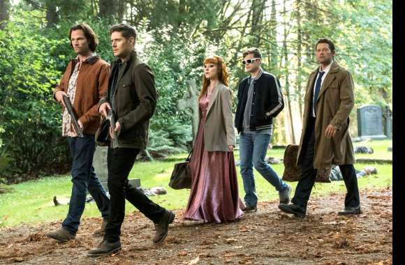 Jared Padalecki Jensen Ackles Dean Winchester Sam Winchester Castiel (Supernatural) TV Show Supernatural