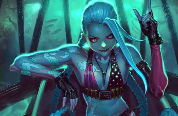 Jinx in Piltover & Zaun League of Legends wallpapers hd quality