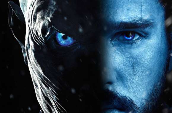 Jon Snow and Night King - Epic Game of Thrones Background