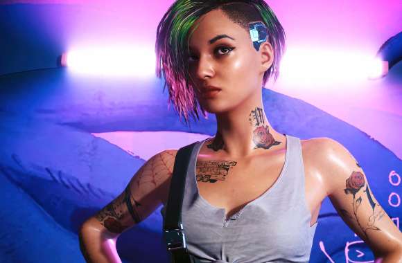 Judy Alvarez Neon background wallpapers hd quality