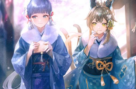 Kamisato Ayaka (Genshin Impact) Kirara (Genshin Impact) Video Game Genshin Impact
