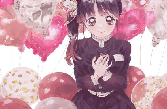 Kanao Tsuyuri Anime Demon Slayer Kimetsu No Yaiba 8k Ultra wallpapers hd quality