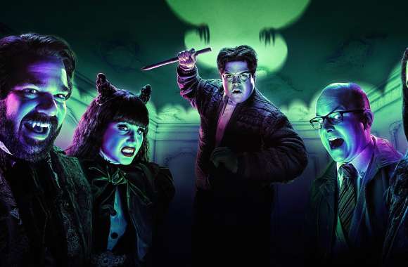 Kayvan Novak Matt Berry Harvey Guillén Mark Proksch Natasia Demetriou TV Show What We Do In The Shadows